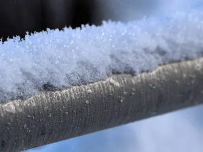 Frozen pipe image Frozen pipe image