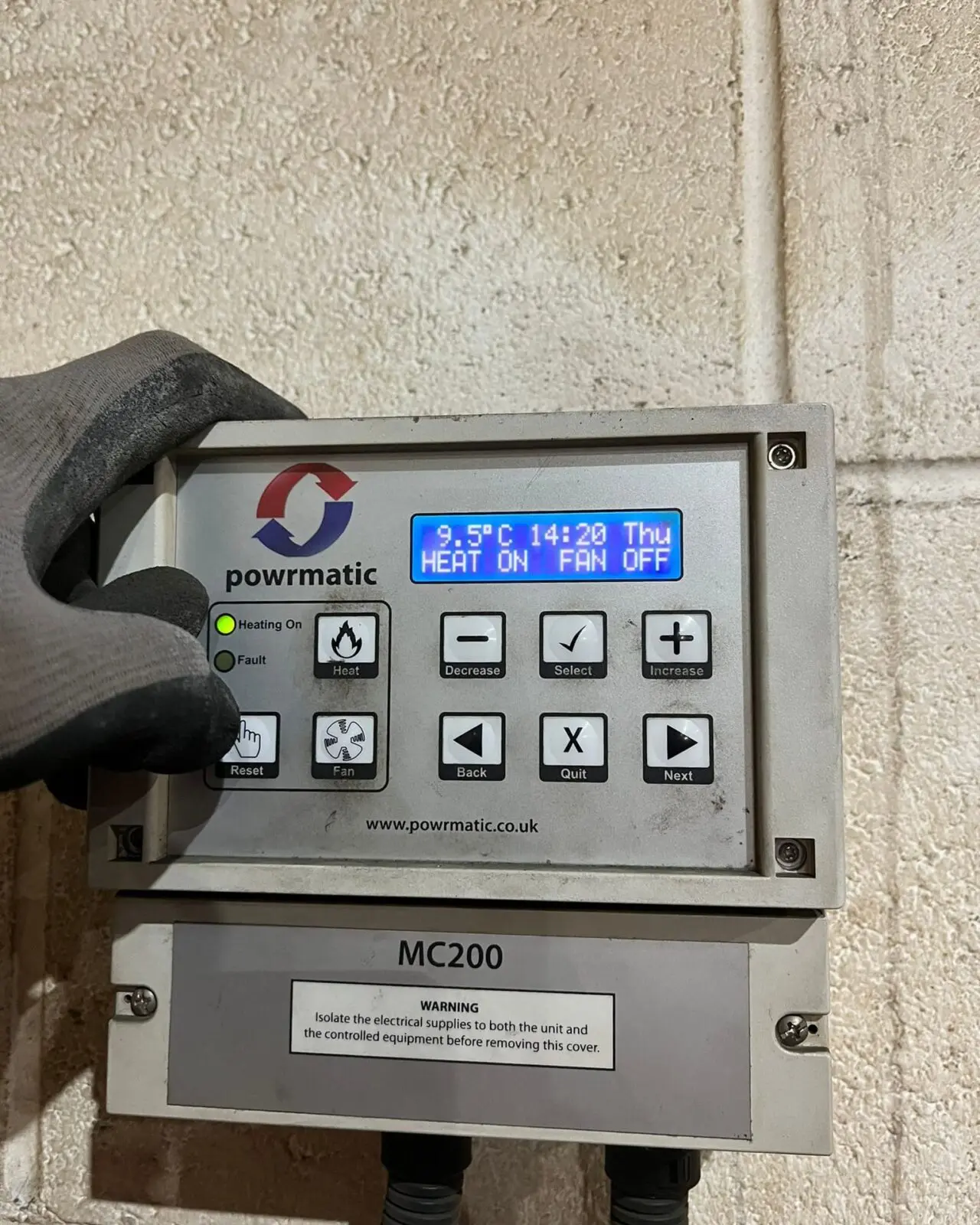 Plumber close to you – boiler control panel Plumber close to you