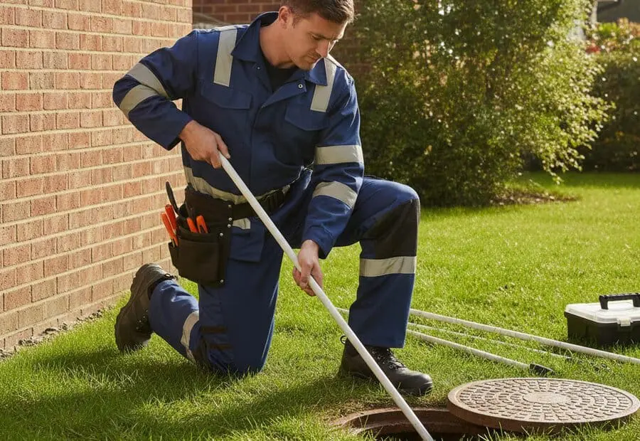 Heat365 plumber clearing a blocked drain in Doncaster