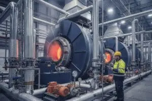 Industrial heating installation in a commercial property in Sheffield