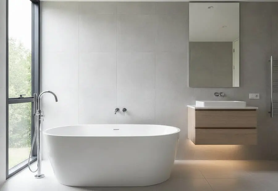Modern bathroom installation in Rotherham by Heat365