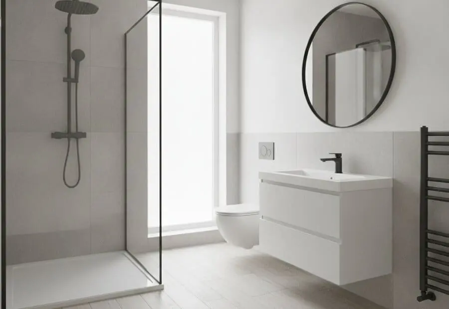Modern bathroom installation in Worksop by Heat365