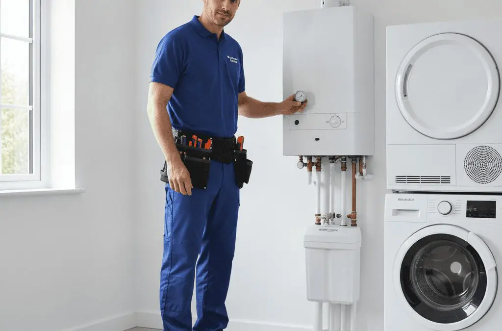Gas Safe plumber with combi boiler installation in Worksop — Heat365