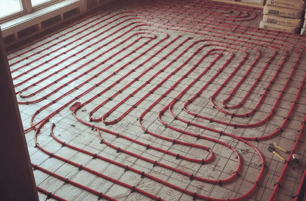 Underfloor heating pipe installation beneath floor in Sheffield — Heat365
