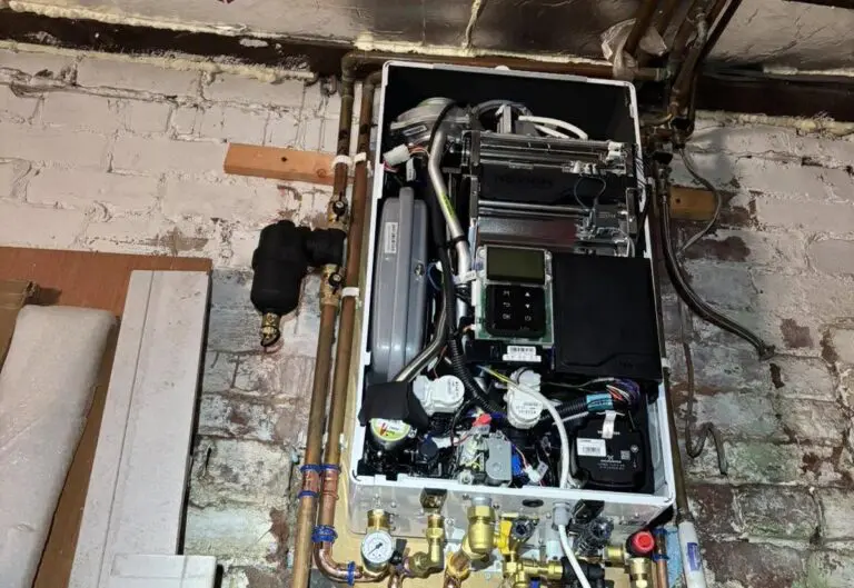 Boiler opened up by a Heat365 engineer to diagnose a fault in a Sheffield property