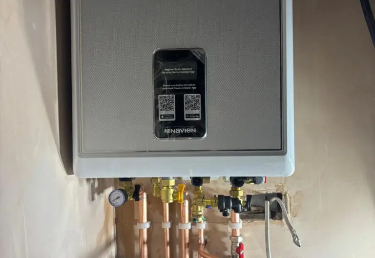 Boiler, pipework and system filter fitted by Heat365 in a Sheffield home